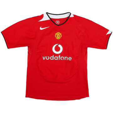 2004-06 Manchester United Home Shirt - 8/10 - (L.Boys)