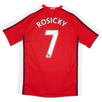 2008-10 Arsenal Home Shirt Rosicky #7 - 9/10 - (M)