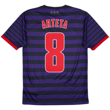 2012-13 Arsenal Away Shirt Arteta #8 - 9/10 - (S)