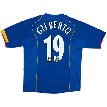 Camiseta de visitante del Arsenal 2004-06 Gilberto #19 - 10/10 - (L)