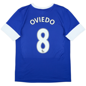 2012-13 Everton Home Shirt Oviedo #8 - 8/10 - (M)