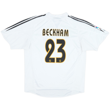 2004-05 Real Madrid Home Shirt Beckham #23 - 6/10 - (L)