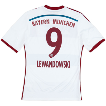 2014-15 Bayern Munich Away Shirt Lewandowski #9 - 6/10 - (S)