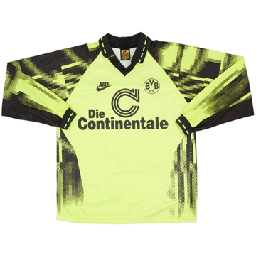 1992-93 Borussia Dortmund Home L/S Shirt - 8/10 - (L)