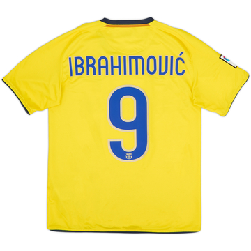2008-10 Barcelona Away Shirt Ibrahimovic #9 - 7/10 - (S)