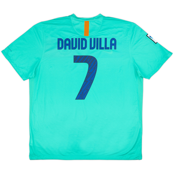 2010-11 Barcelona Away Shirt David Villa #7 - 8/10 - (XXL)