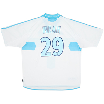 2000-01 Olympique Marseille Home Shirt Weah #29 - 7/10 - (XL)