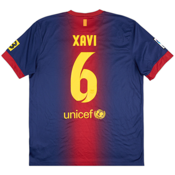 Camiseta de local del Barcelona 2012-13 Xavi #6 - 7/10 - (L)