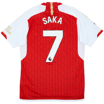 2023-24 Arsenal Home Shirt Saka #7 - 5/10 - (M)