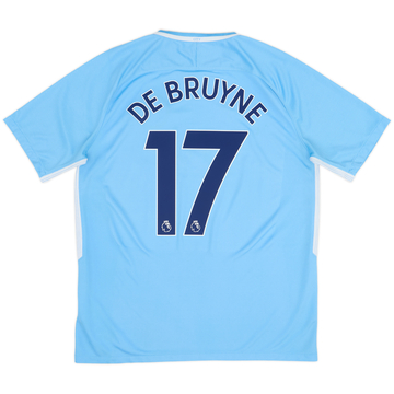 2017-18 Manchester City Home Shirt De Bruyne #17 - 6/10 - (L)