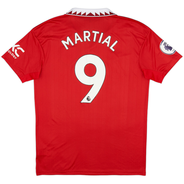 2022-23 Manchester United Home Shirt Martial #9 - 8/10 - (L)