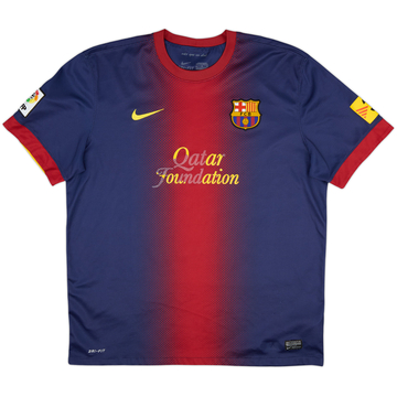 2012-13 Barcelona Home Shirt - 4/10 - (XL)