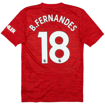 2020-21 Manchester United Home Shirt B.Fernandes #18 - 9/10 - (XS)