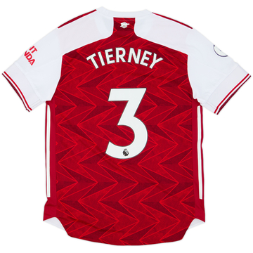 2020-21 Arsenal Authentic Home Shirt Tierney #3 - 3/10 - (M)