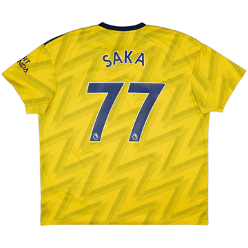 2019-20 Arsenal Away Shirt Saka #77 - 9/10 - (XXL)