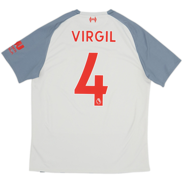 2018-19 Liverpool Third Shirt Virgil #4 - 6/10 - (M)