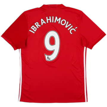 2016-17 Manchester United Home Shirt Ibrahimovic #9 - 10/10 - (M)