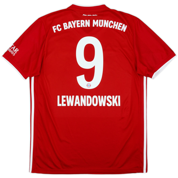 2020-21 Bayern Munich Home Shirt Lewandowski #9 - 9/10 - (L)