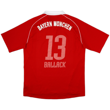 2005-06 Bayern Munich Squad Signed Home Shirt Ballack #13 - 4/10 - (L)