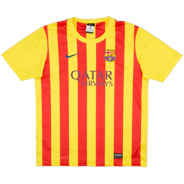 2013-15 Barcelona Basic Away Shirt - 10/10 - (XL.Boys)