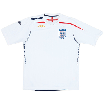 2007-09 England Home Shirt - 5/10 - (L)