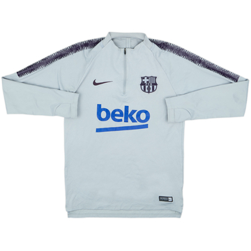 2018-19 Barcelona Nike 1/4 Zip Sweat Top - 6/10 - (S)