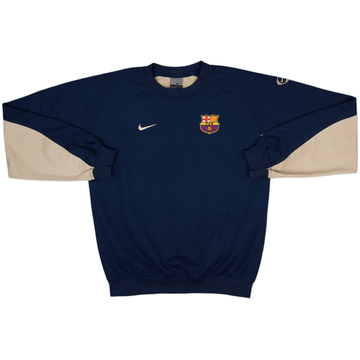 2003-04 Barcelona Nike Sweat Top - 8/10 - (XL.Boys)