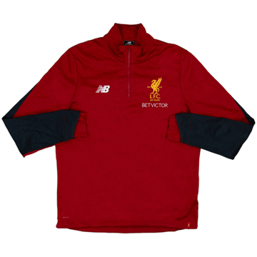 2017-18 Liverpool New Balance 1/4 Zip Drill Top - 8/10 - (XL)