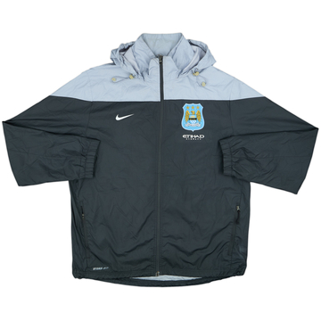 2013-14 Manchester City Nike Hooded Rain Jacket - 8/10 - (XL)