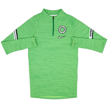 2020-21 Nigeria Nike Dri-Fit 1/4 Zip Drill Top - 8/10 - (XS)