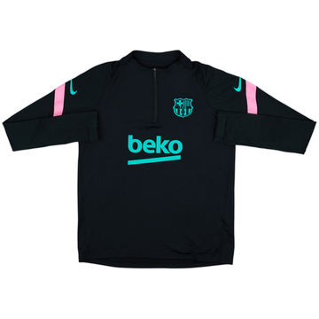 2020-21 Barcelona Nike 1/4 Zip Drill Top - 8/10 - (XL.Boys)