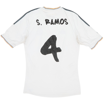 2013-14 Real Madrid Home Shirt S.Ramos #4 - 5/10 - (S)