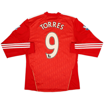 2010-12 Liverpool Home L/S Shirt Torres #9 - 6/10 - (M)