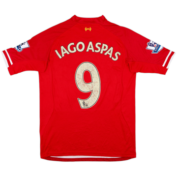 2013-14 Liverpool Home Shirt Iago Aspas #9 - 4/10 - (M)
