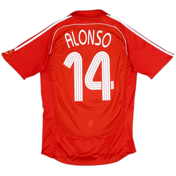 2006-08 Liverpool Camiseta de local Alonso #14 - 5/10 - (M)