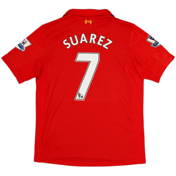 2012-13 Liverpool Home Shirt Suarez #7 - 7/10 - (M)