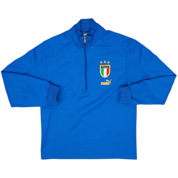 2004-05 Italy Puma 1/4 Zip Training Top - 8/10 - (XL.Boys)