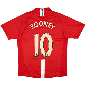 2007-09 Manchester United Home Shirt Rooney #10 - 7/10 - (M)