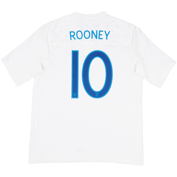 2010-11 England Home Shirt Rooney #10ES