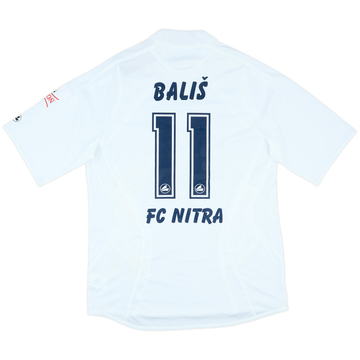 2010-11 FC Nitra Match Issue Away Shirt Balis #11