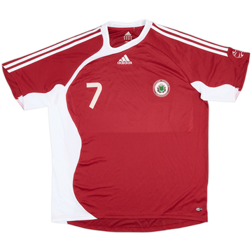 2006 Latvia Match Issue Home Shirt #7 (Smirnovs)