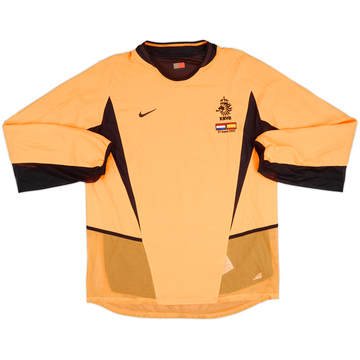 2002 Netherlands Match Issue Home L/S Shirt Ooijer