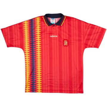 1994-96 Spain Home Shirt - 8/10 - (M.Boys)
