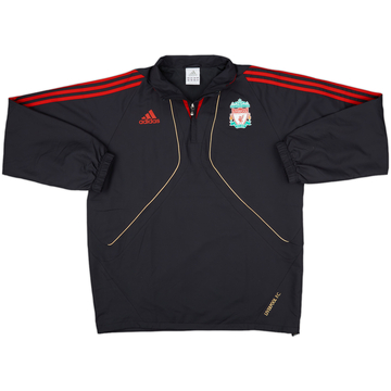 2009-10 Liverpool adidas 1/4 Zip Drill Top - 10/10 - (L)