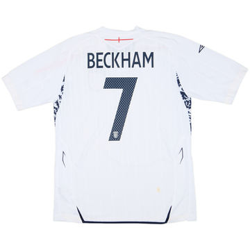 2007-09 England Home Shirt Beckham #7 (L)