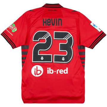 2013-14 Mallorca Match Issue Home Shirt Kevin #23