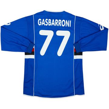 2002-03 Sampdoria Home L/S Shirt Gasbarroni #77 - 7/10 - (M)