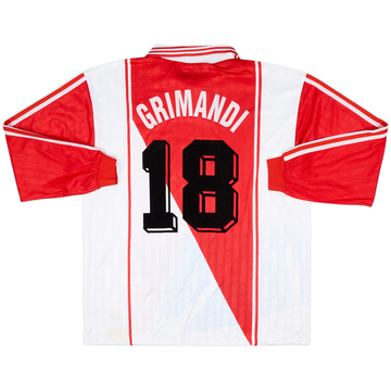 1996-97 Monaco Match Issue UEFA Cup Home Shirt Grimandi #18