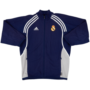 2000-01 Real Madrid adidas Fleece Track Jacket - 8/10 - (M)