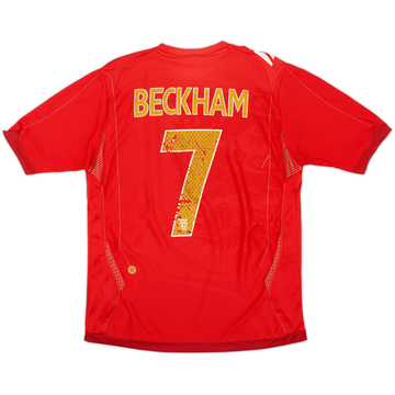 2006-08 England Away Shirt Beckham #7 - 4/10 - (M)
